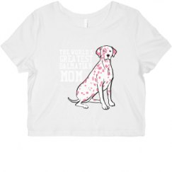 Ladies Slim Fit Crop Top Tee