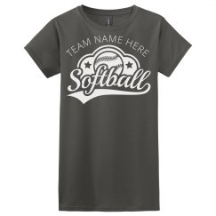 Softball Team Name Custom Tee