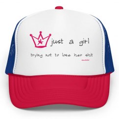 shancontented slogan hat pink 