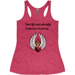 Ladies Slim Fit Super Soft Racerback Triblend Tank
