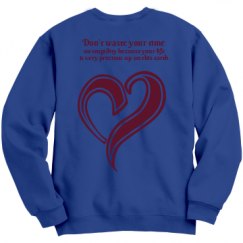 Unisex Film and Foil Crewneck Sweatshirt