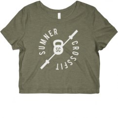 Ladies Slim Fit Crop Top Tee