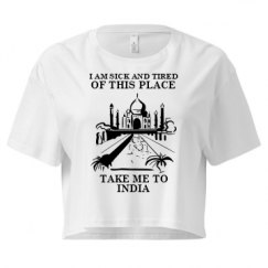 Ladies Festival Cali Crop Top Tee