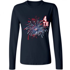 Ladies Relaxed Fit Basic Long Sleeve Tee