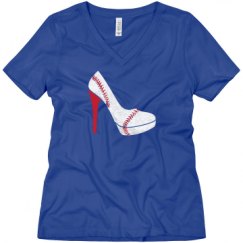 Ladies Relaxed Fit V-Neck Tee