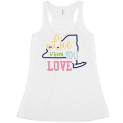 Ladies Flowy Racerback Tank
