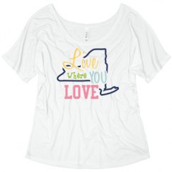 Ladies Flowy Slouchy Tee