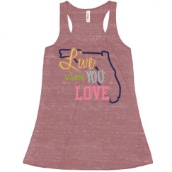 Ladies Flowy Racerback Tank
