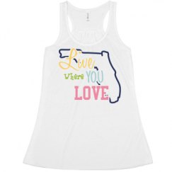 Ladies Flowy Racerback Tank