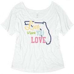 Ladies Flowy Slouchy Tee