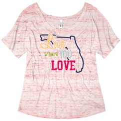 Ladies Flowy Slouchy Tee