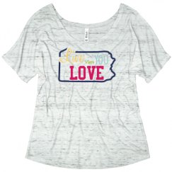Ladies Flowy Slouchy Tee