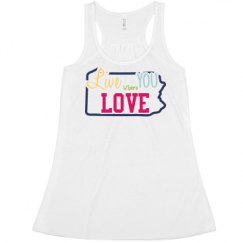 Ladies Flowy Racerback Tank