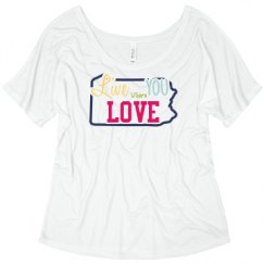 Ladies Flowy Slouchy Tee