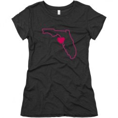 Ladies Slim Fit Super Soft Triblend Tee