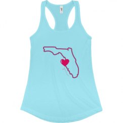 Ladies Slim Fit Racerback Tank Top