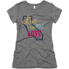 Ladies Slim Fit Super Soft Triblend Tee
