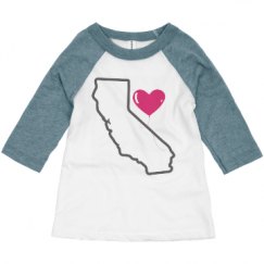 Toddler 3/4 Sleeve Raglan Tee