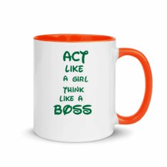 11oz Ceramic Mug with Color Inside