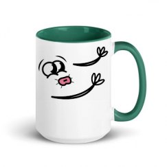 15oz Ceramic Mug with Color Inside