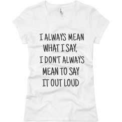 Ladies Slim Fit Basic Promo Jersey Tee