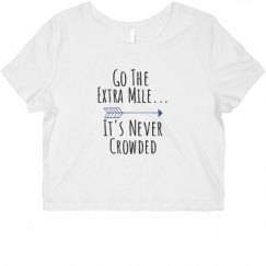 Ladies Slim Fit Crop Top Tee