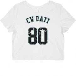 Ladies Slim Fit Crop Top Tee