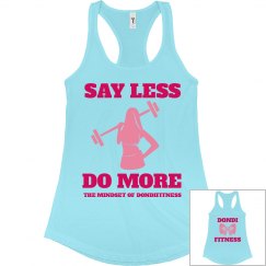DONDIFITNESS LADIES SLIM FIT TANK TOP