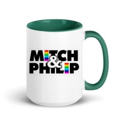 15oz Ceramic Mug with Color Inside