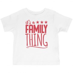 A Family thing tee (toddler)-red