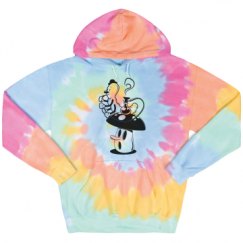 Unisex Tie-Dye Fleece Hoodie