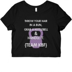 Ladies Slim Fit Crop Top Tee