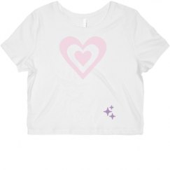 Ladies Slim Fit Crop Top Tee