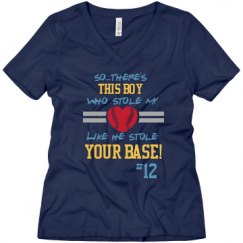 Ladies Relaxed Fit V-Neck Tee