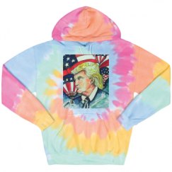 Unisex Tie-Dye Fleece Hoodie