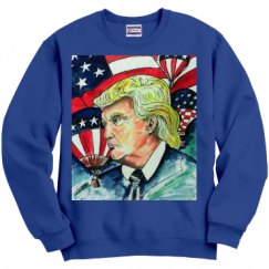 Unisex Film and Foil Crewneck Sweatshirt