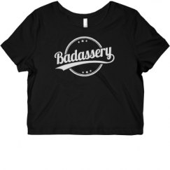 Ladies Slim Fit Crop Top Tee