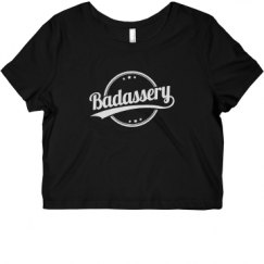 Ladies Slim Fit Crop Top Tee