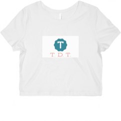 Ladies Slim Fit Crop Top Tee