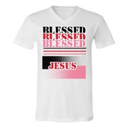 Unisex V-Neck Jersey Tee