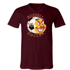 Unisex V-Neck Jersey Tee