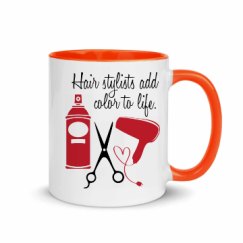 11oz Ceramic Mug with Color Inside