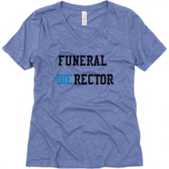 Ladies Relaxed Fit Super Soft Triblend V-Neck Tee