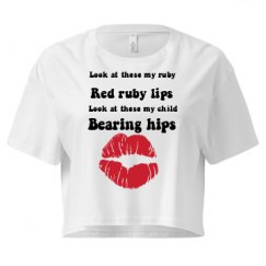 Ladies Festival Cali Crop Top Tee