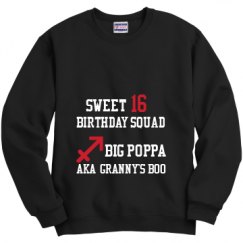 Unisex Film and Foil Crewneck Sweatshirt