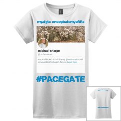 #PACEGATE (Sharpe - Women's White T-Shirt)