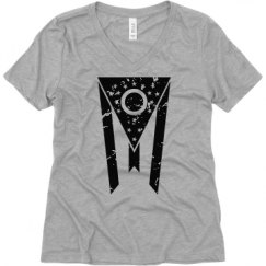 Ladies Relaxed Fit V-Neck Tee