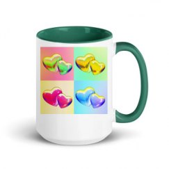 15oz Ceramic Mug with Color Inside