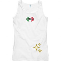 Italia gold stars tank top
