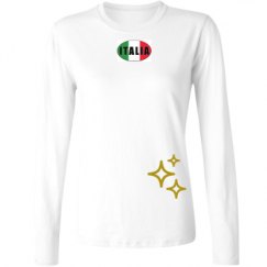 Ladies Relaxed Fit Basic Long Sleeve Tee